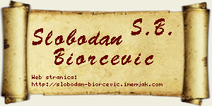 Slobodan Biorčević vizit kartica